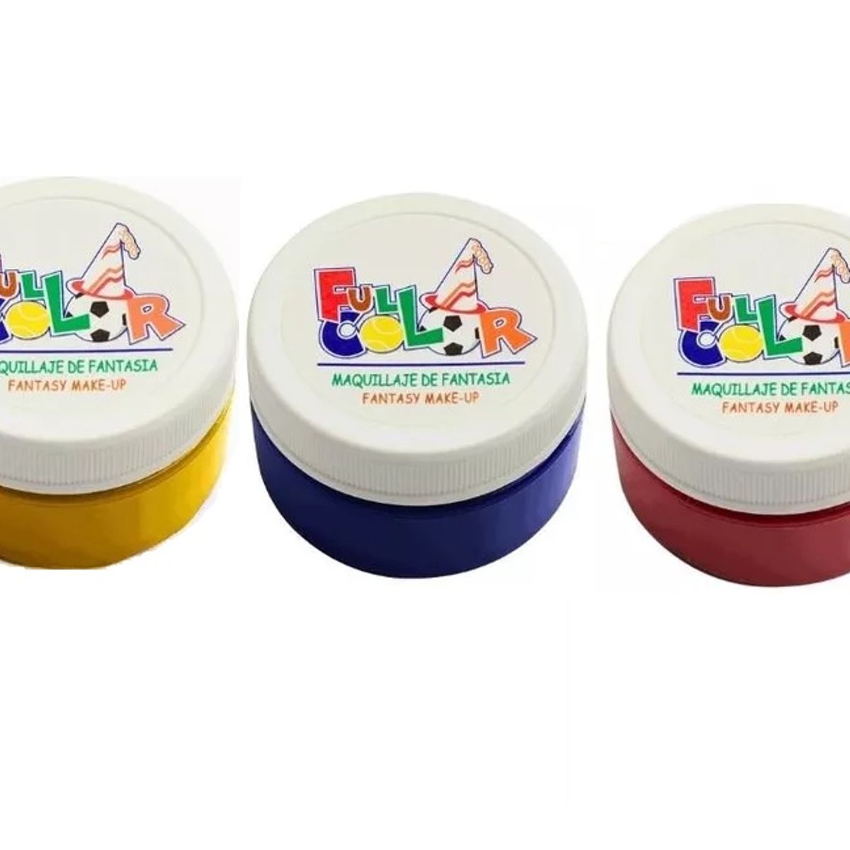 HUDSON - Pack 3 Pinturas Maquillaje Fantasía Full Color Fiesta.