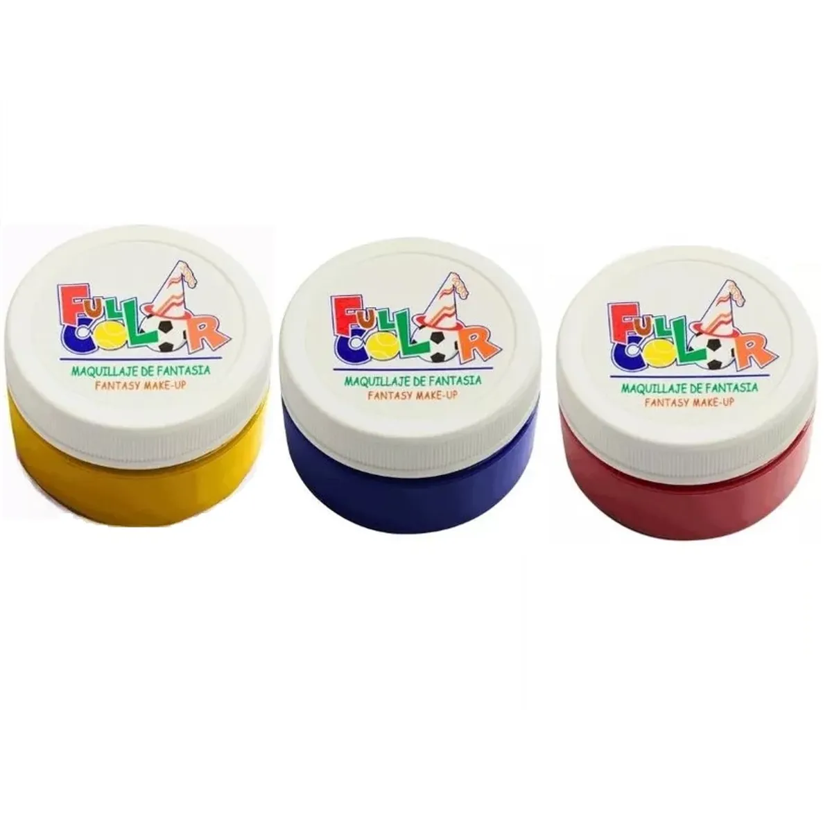 HUDSON - Pack 3 Pinturas Maquillaje Fantasía Full Color Fiesta.