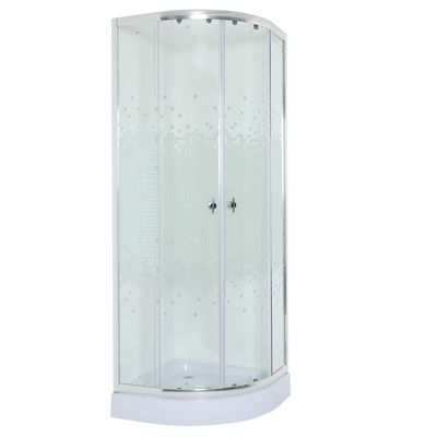 Imagen 2 del producto Shower Door 90x90cm 5mm Mampara Curva INCLUYE RECEPTÁCULO