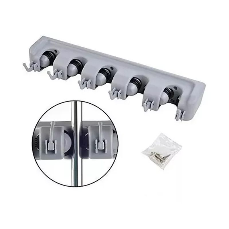 GENERICO - Organizador Para Escobas Soporte De Pared Multiusos