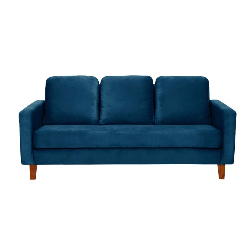 LATAM HOME - Sofá Latam Home Venecia 3 Cuerpos Azul Petróleo