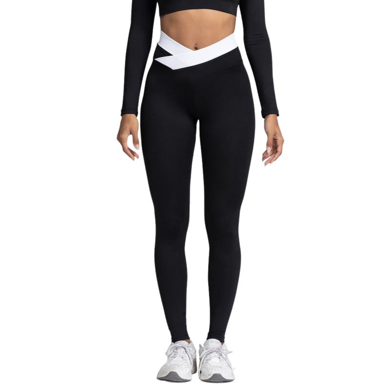 SUKHA - Calzas Leggings Push Up Banda Negro