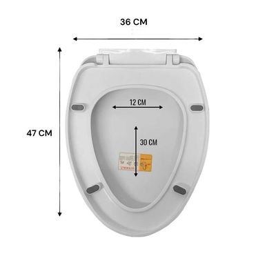 Imagen 2 del producto Tapa Asiento Para Baño Wc Cierre Suave Y00397