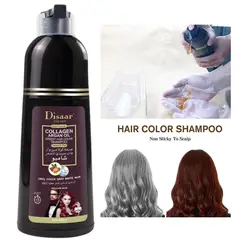 DISAAR - Shampoo Colorante Tinte Cubre Canas Burdeo