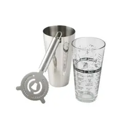 OEM - SET 3 PIEZAS COCTELERA SHAKER