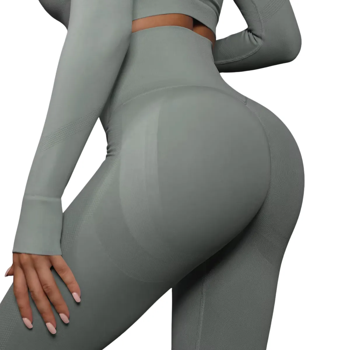 SUKHA - Calzas Leggings Push Up Solido Gris