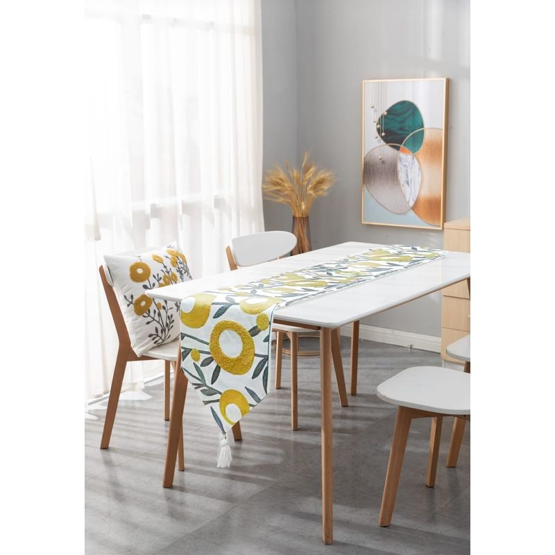 ANGELES DEL HOGAR - Camino De Mesa Medida 37x180cm Bordado
