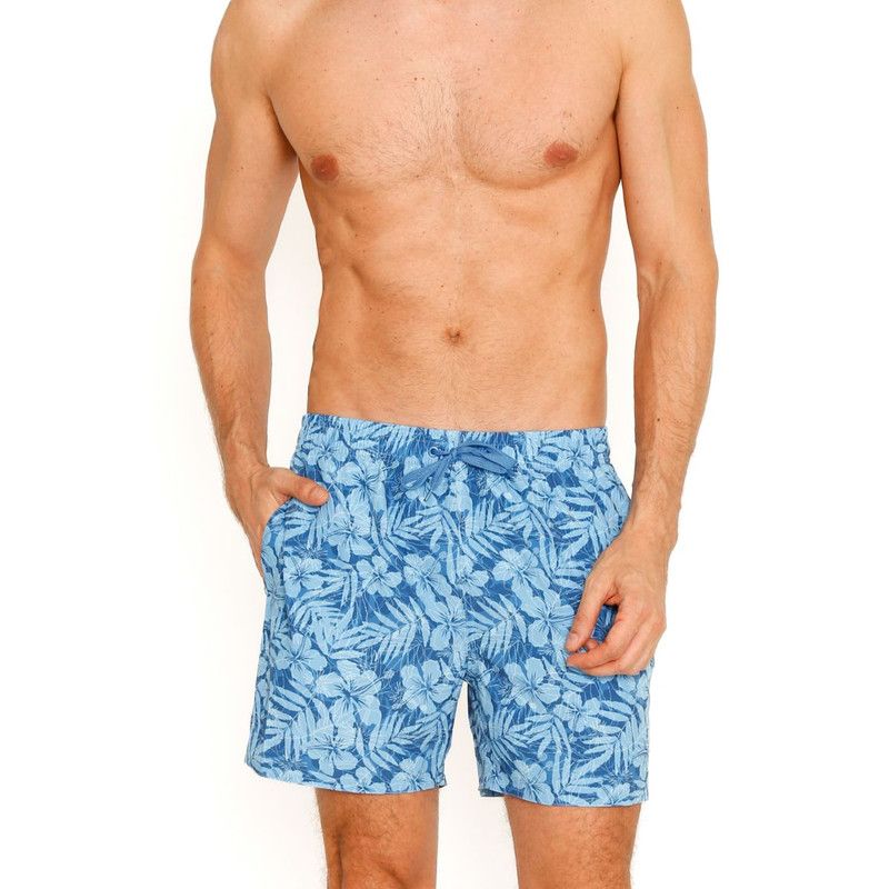 H2O WEAR - Traje de Baño Short c/Elasticidad Hombre Azul H2O WEAR