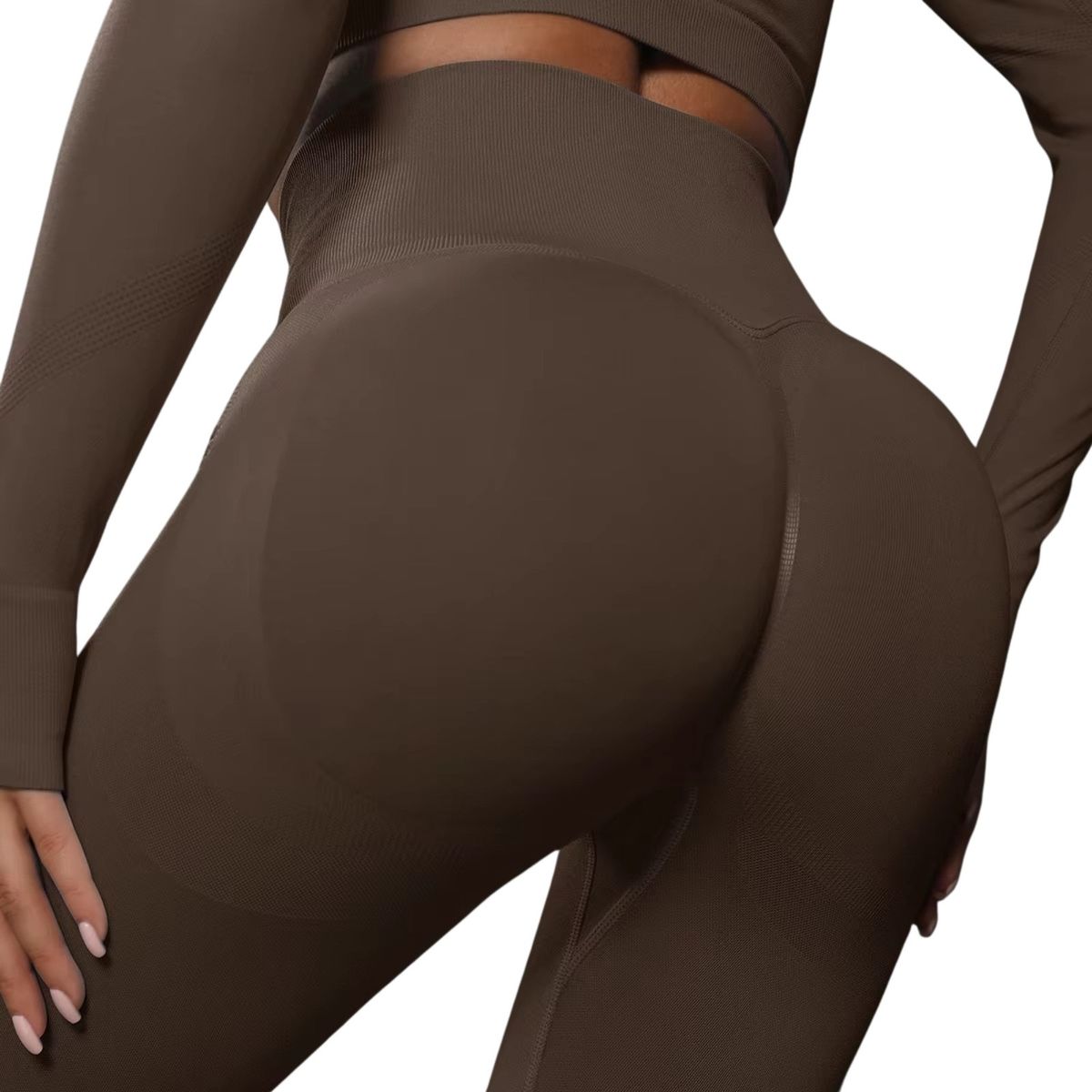 SUKHA - Calzas Leggings Push Up Solido Cafe