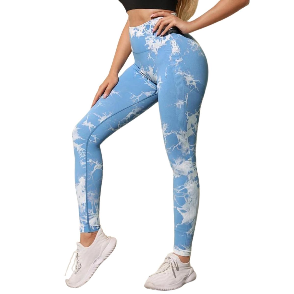 SUKHA - Calzas Leggings Push Up Celeste Oscuro