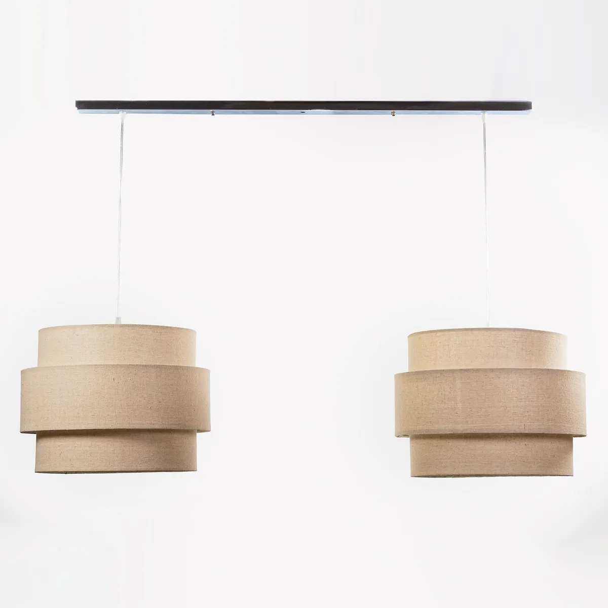 DISEÑO 3 - Lámpara Colgar Acordeon Doble L100 Cromo Diseño 3