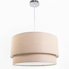 DISEÑO 3 - Lámpara Colgar 2P Cruda C/Tapa