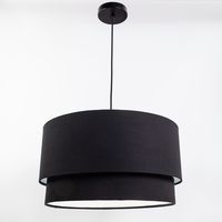 LÃ¡mpara Colgar 2P Negra C/Tapa DiseÃ±o 3