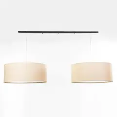 DISEÑO 3 - Lámpara Colgar 2L 50 Cm Doble Cromo