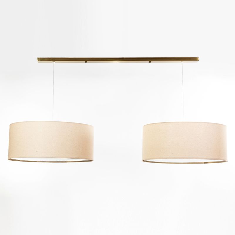 DISEÑO 3 - Lampara Colgar 2L 50Cm Doble Cobre Diseño 3
