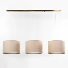 DISEÑO 3 - Lámpara Colgar 1L 30 Cm Triple Cobre