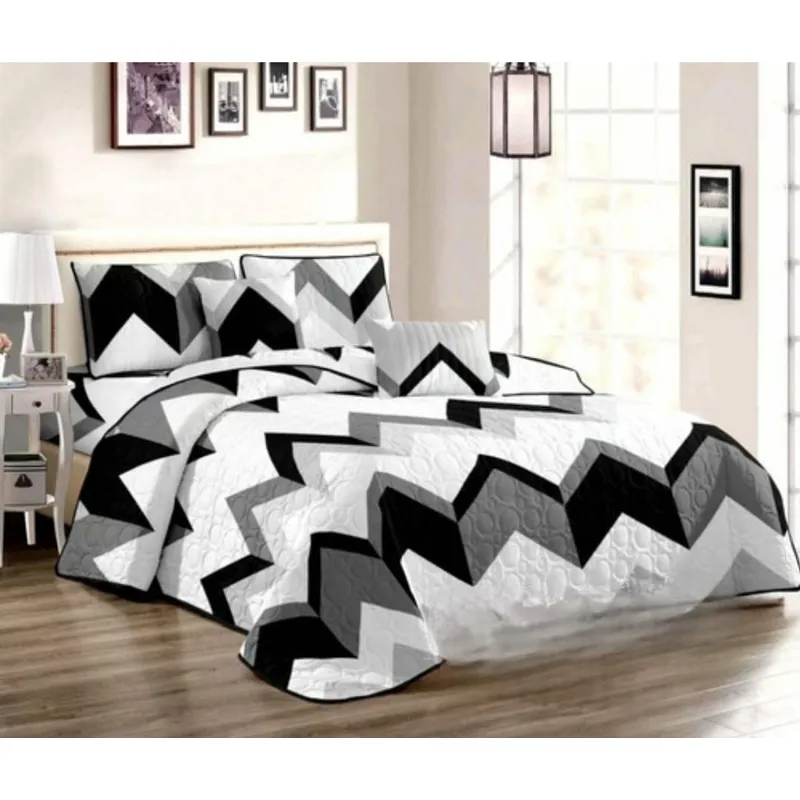 GENERICO - Quilt de Verano 2 plazas. Color Blanco con Diseño Hx103