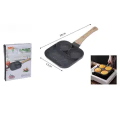 GENERICO - Sarten Para Huevos Antiadherente 3 en 1