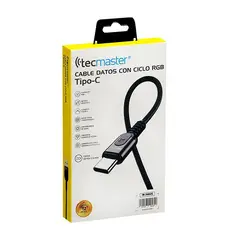 TECMASTER - Cable Usb Tipo C 12m Led Rgb