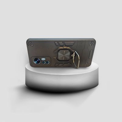 Imagen 2 del producto CARCASA PARA XIAOMI 12 NEGRA ANTIGOLPE ANILLO