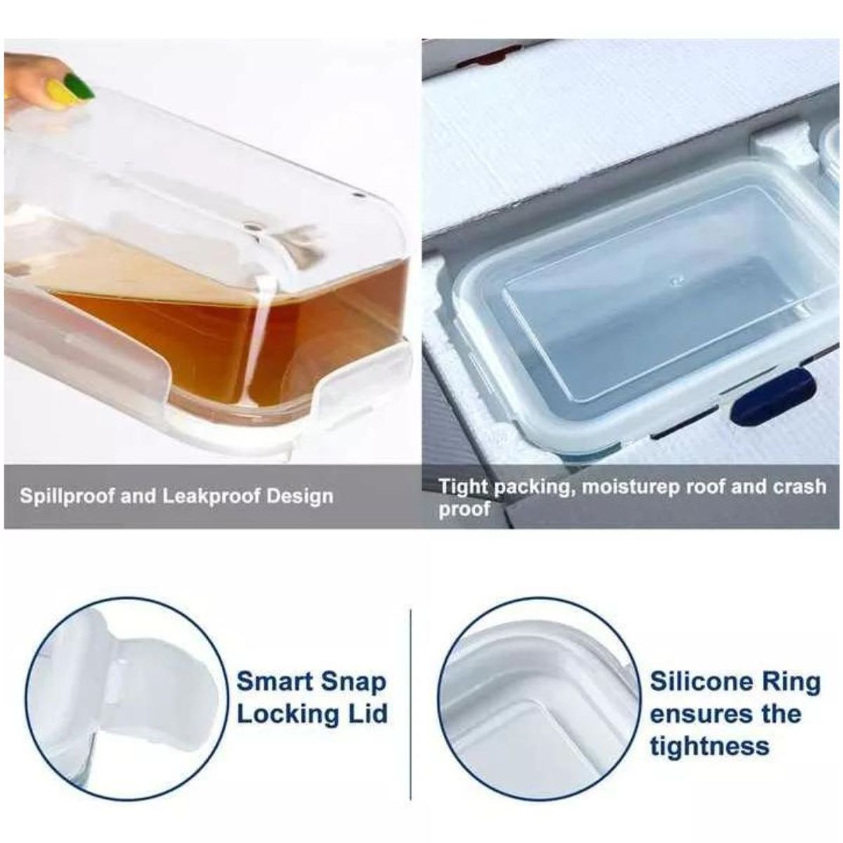 ALLEGRA - Tupper  Recipiente Hermetico Allegra para Comidas 380 ML