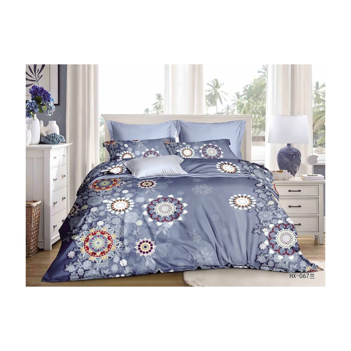 GENERICO - Cubrecama Quilt Verano 2 Plazas - Mundo Mándalas MEI-4