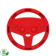 GENERICO - Mordedor volante de auto Rojo