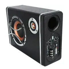 GENERICO - Subwoofer Plano Amplificador Parlante Kit Instalación 12v