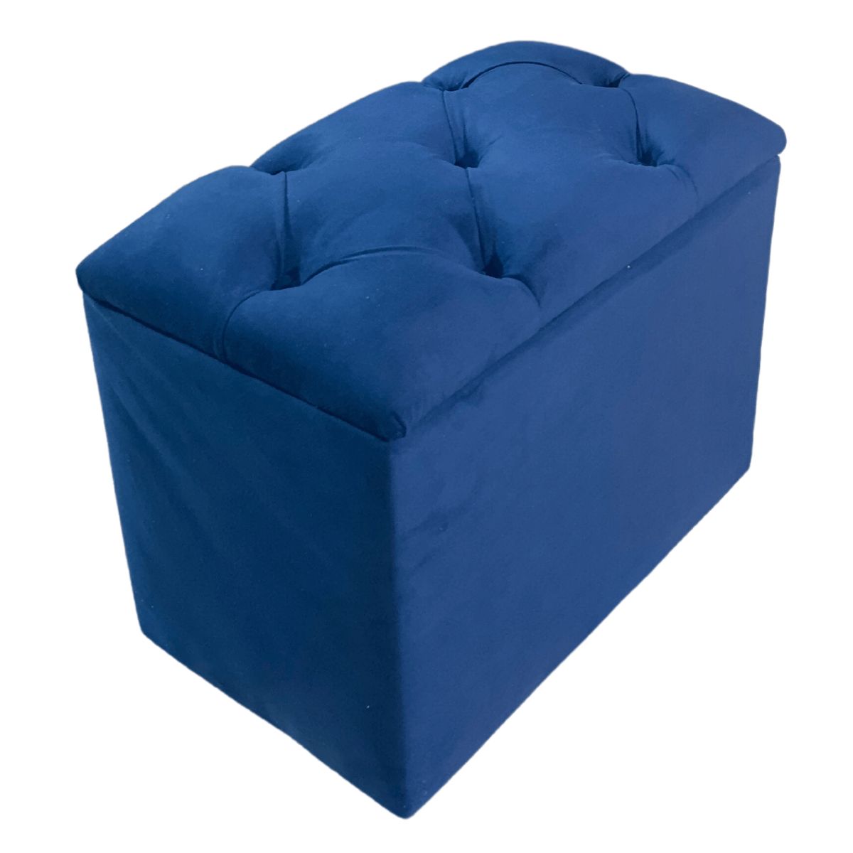 GENERICO - Baul Capitoné Azul Marino Felpa Muebles Rimar