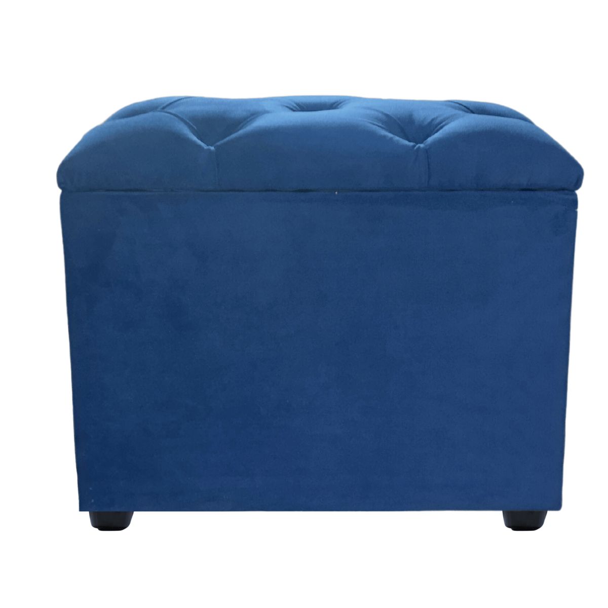 GENERICO - Baul Capitoné Azul Marino Felpa Muebles Rimar