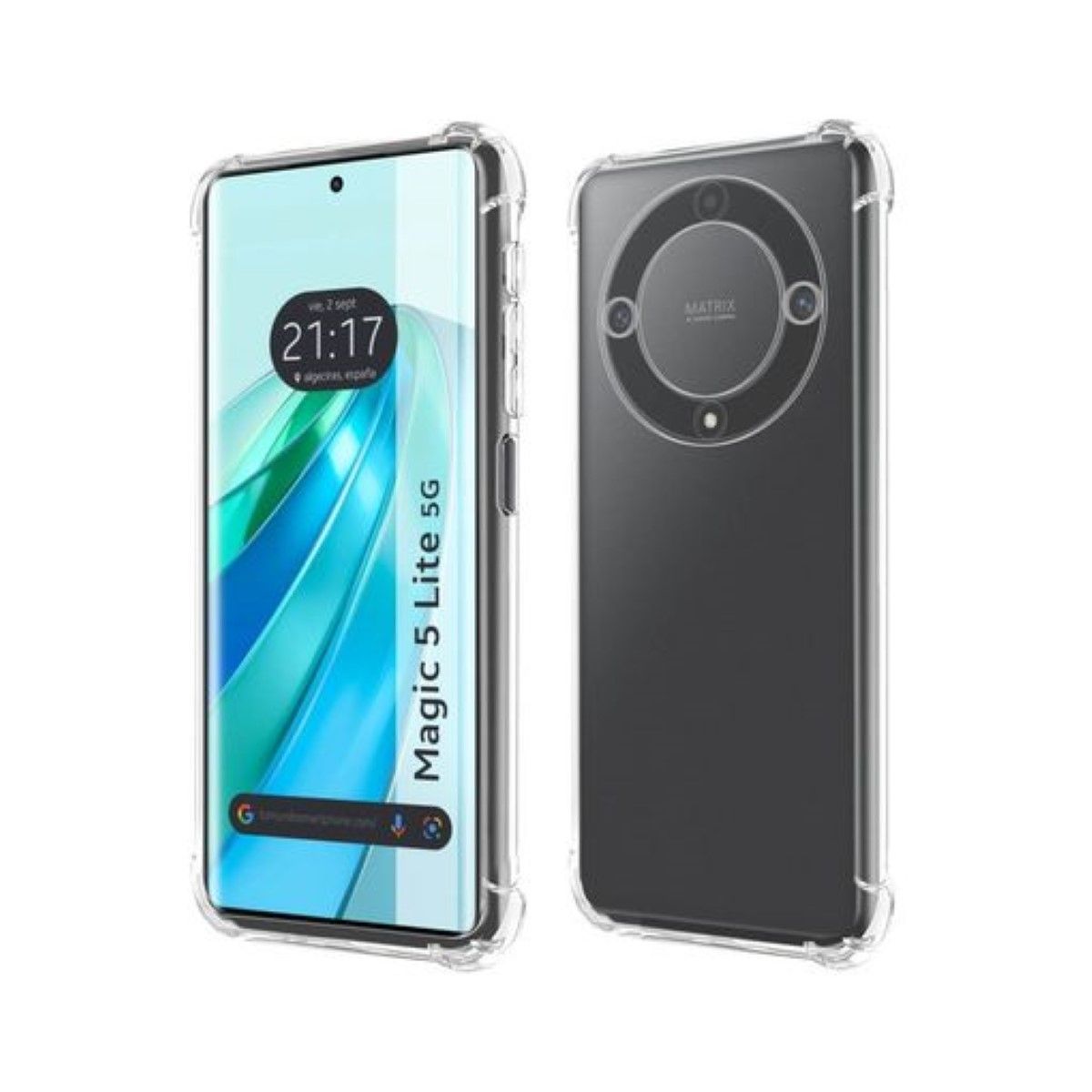 GENERICO - Carcasa Para Honor Magic5 Lite Transparente Reforzada