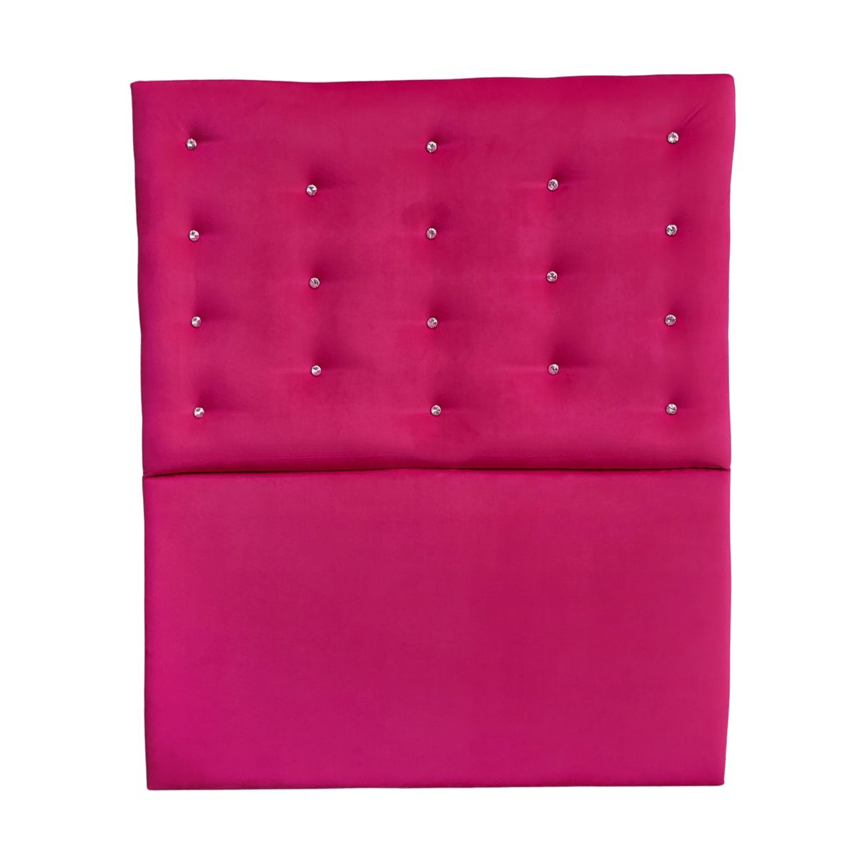 GENERICO - Respaldo 1 Plaza Fucsia Botón Diamante a piso Muebles Rimar