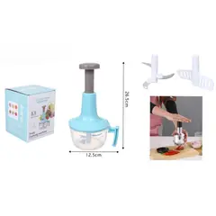 GENERICO - Picadora De verduras Manual De Cocina de 0.7 L