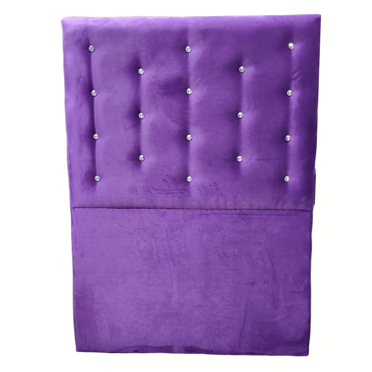 GENERICO - Respaldo 1 Plaza Morado Botón Diamante a piso Muebles Rimar