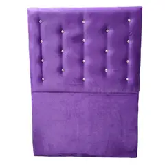 GENERICO - Respaldo 1 Plaza Morado Botón Diamante a piso Muebles Rimar