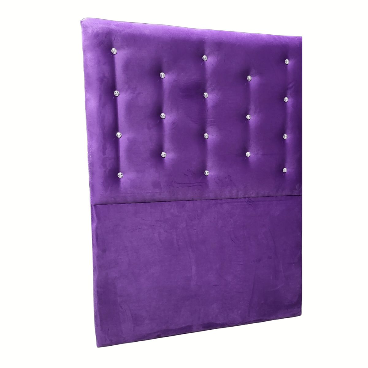 GENERICO - Respaldo 1 Plaza Morado Botón Diamante a piso Muebles Rimar