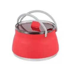 OEM - TETERA DE SILICONA PLEGABLE 1LT OUTDOOR - ROJO