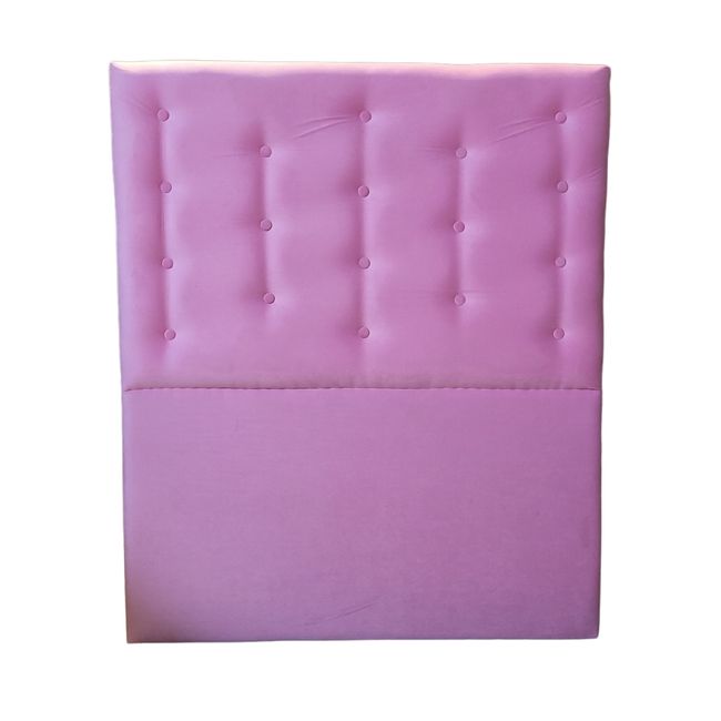 GENERICO - Respaldo 1 Plaza Rosado Botón a piso Muebles Rimar