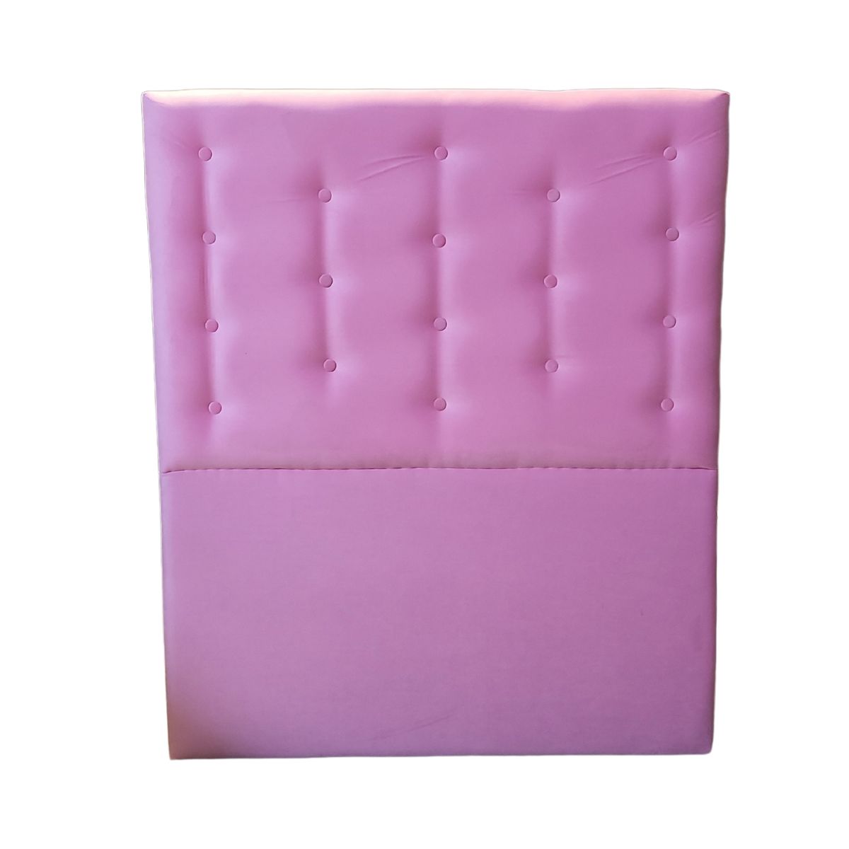 GENERICO - Respaldo 1 Plaza Rosado Botón a piso Muebles Rimar