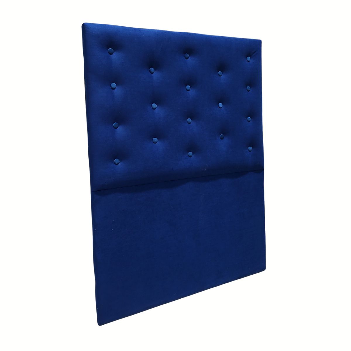 GENERICO - Respaldo 1 Plaza Azul Marino Botón a piso Muebles Rimar