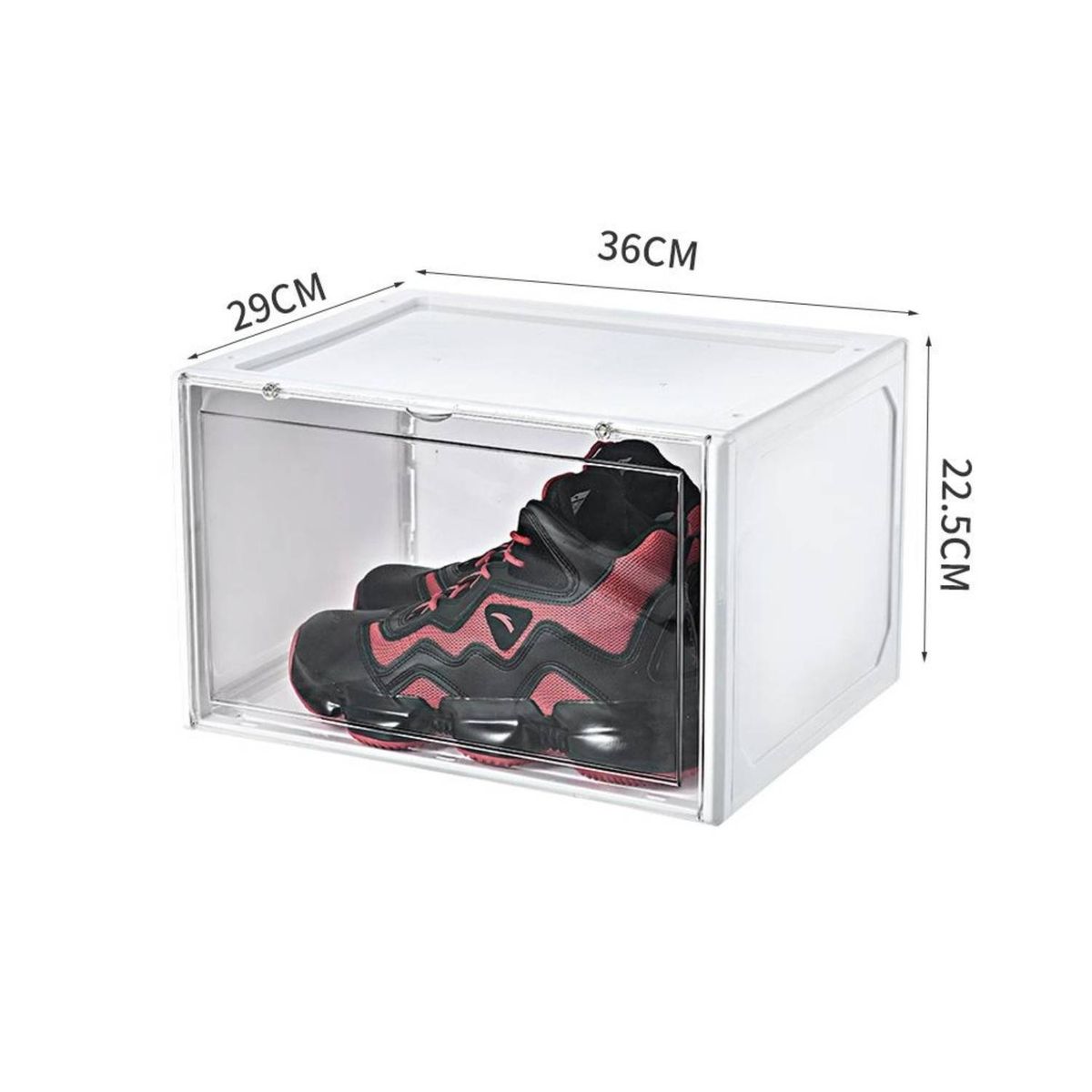 OEM - CAJA ORGANIZADORA DE ZAPATO APILABLE INDIVIDUAL BLANCO