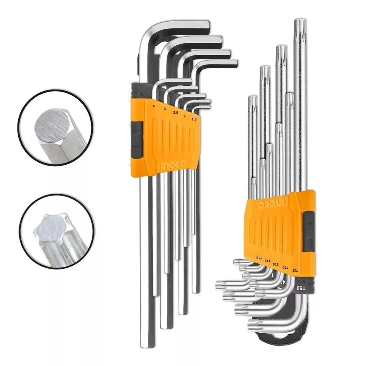 INGCO - Set De Llaves Allen Y Torx Marca Ingco