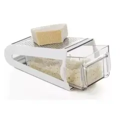 GENERICO - Rayador De Queso Doble Cara Con Contenedor