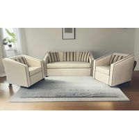 JUEGO DE LIVING 3-1-1 VICTORIUS BEIGE LINO