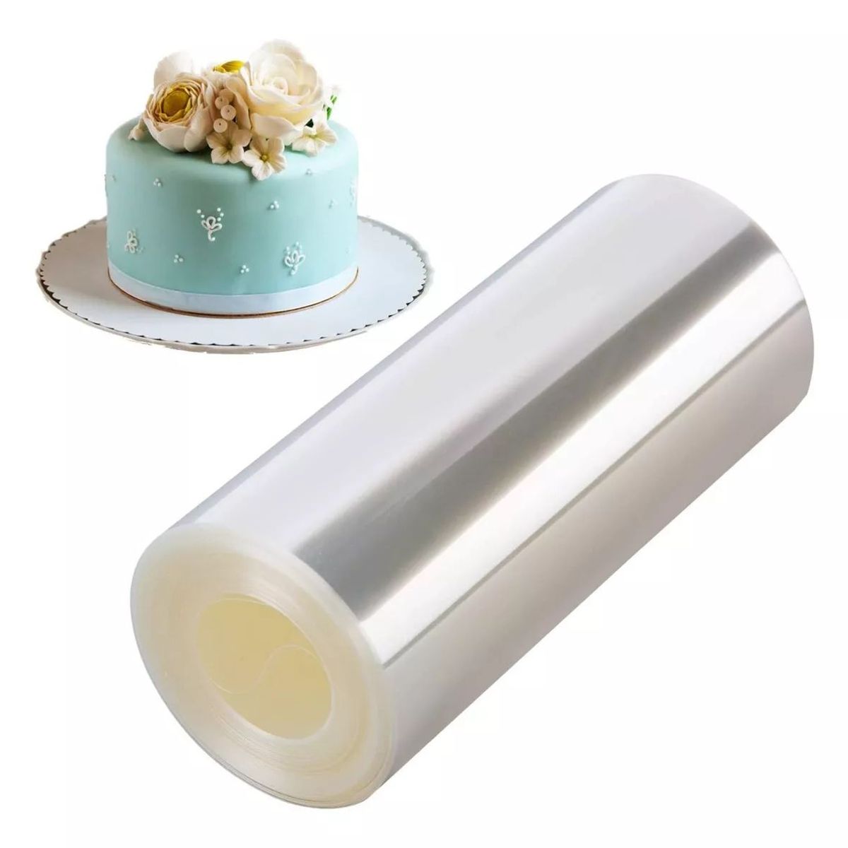 KUANGYE - Rollo Acetato Repostería 14 Cms De Alto Y 30 Mtrs Largo