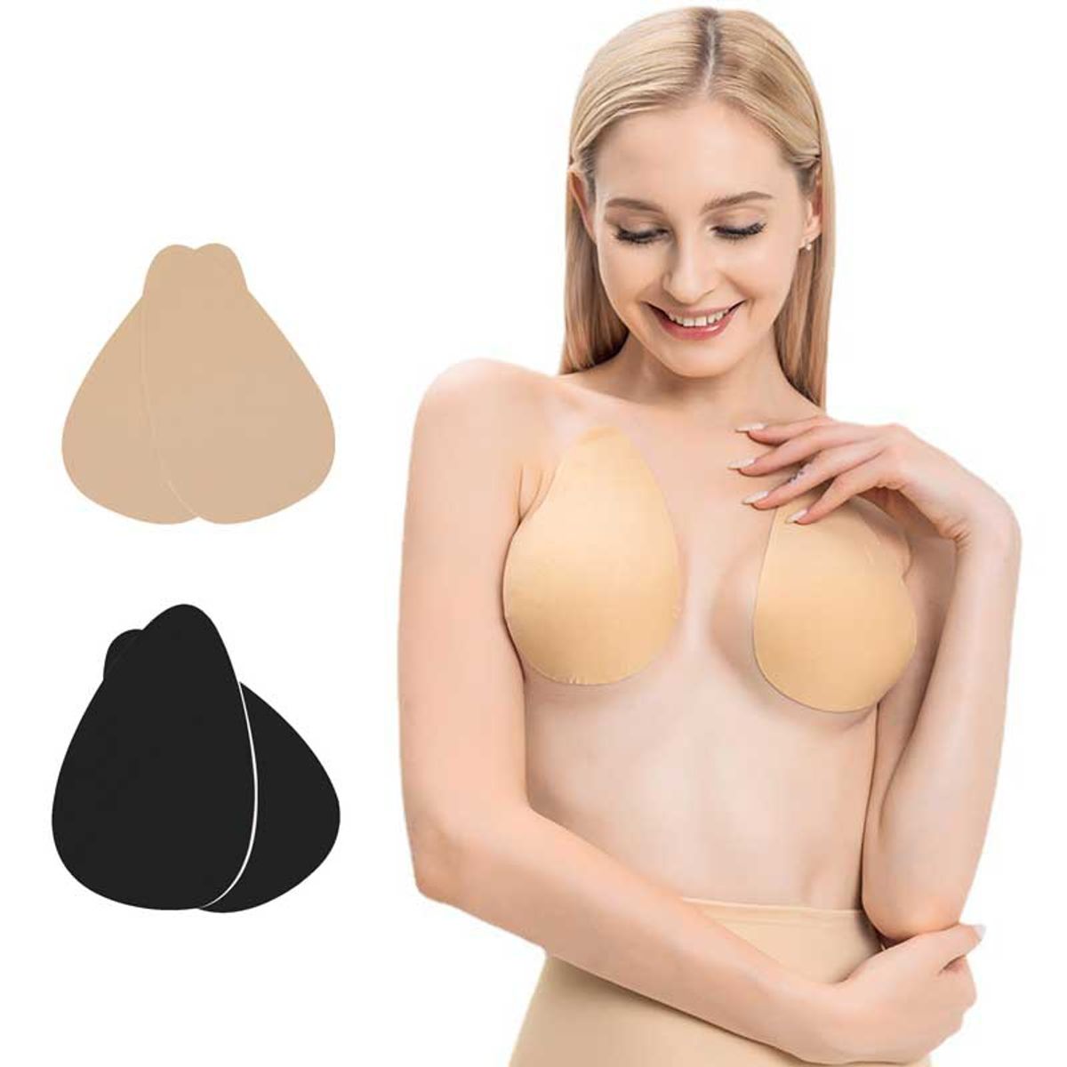 EVERSO - Sujetador Push Up Invisible Sin Tirantes Con Cinta Adhesiva Para Mujer