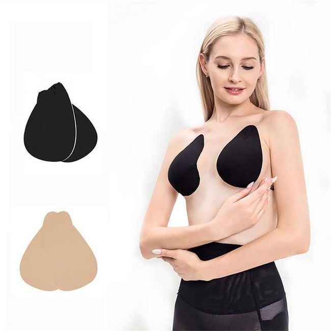 EVERSO - Sujetador Push Up Invisible Sin Tirantes Con Cinta Adhesiva Para Mujer
