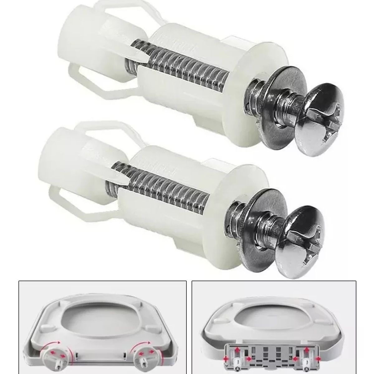 KUANGYE - Juego 1 Par De Tornillos Asiento Inodoro Accesorios