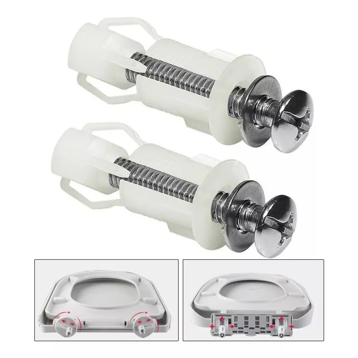 KUANGYE - Juego 1 Par De Tornillos Asiento Inodoro Accesorios