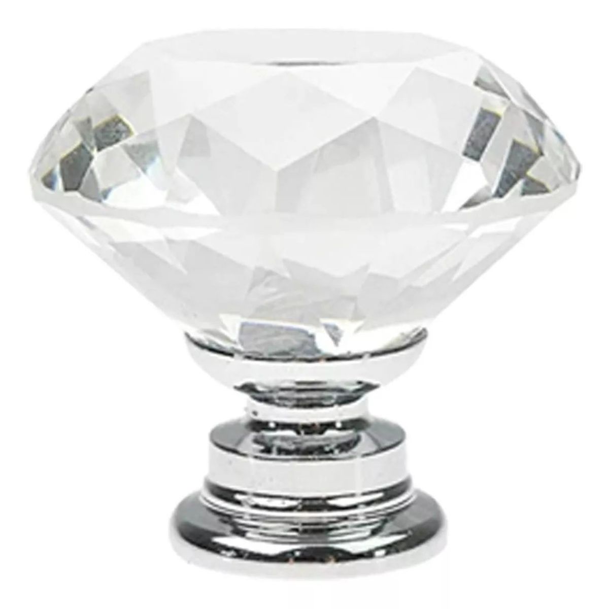 KUANGYE - 15 Perillas Jaladera De Cristal En Forma De Diamante